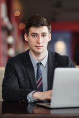 portrait of a handsome young man