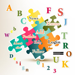 Web vector page design