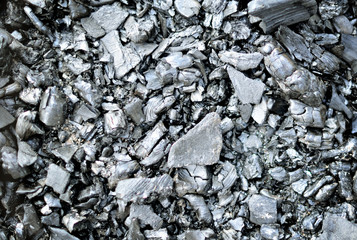 Ash from fire