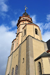 Fototapeta na wymiar Mikołaja Kościół w centrum Lipsk