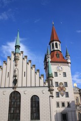 Obraz premium Altes Rathaus München