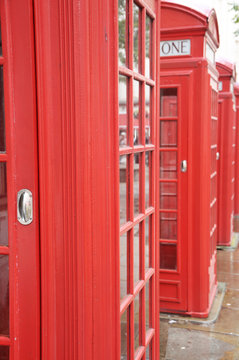 Red Telephone Box, London, UK.