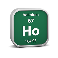 Holmium material sign