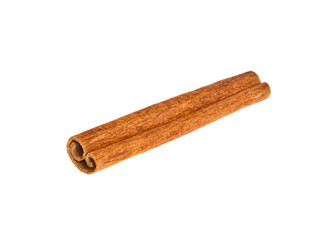 Cinnamon sticks on a white background