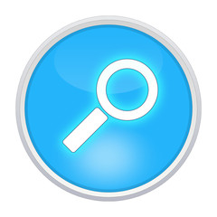 magnifier icon blue circle