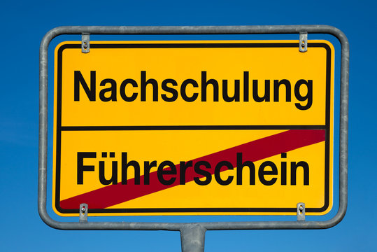 Wechselschild FÜHRERSCHEIN - NACHSCHULUNG