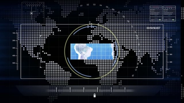 HUD pantalla futurista