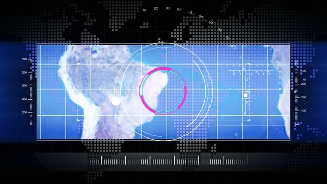 HUD pantalla futurista