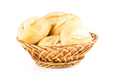 Bread on a white background. delicious buns  isolated on white