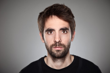 Portrait of a normal boy isolated