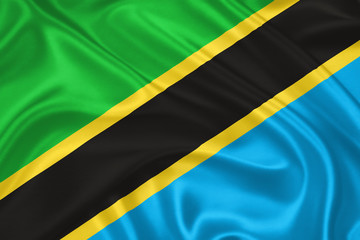 Naklejka premium flag of Tanzania