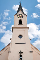 Fototapeta premium Evangelische Kirche in Pleinfeld