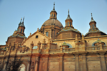 Fototapeta na wymiar Dome and Mudejar in Saragossa