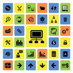 Business and web icons set