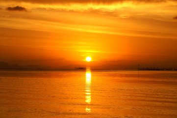 Fototapeta premium sunset sky, thailand.