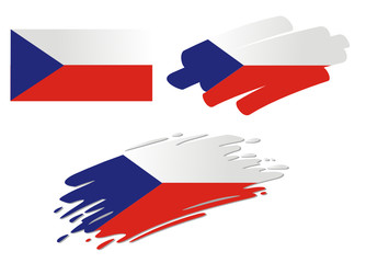 Brush Flags Czech Republik