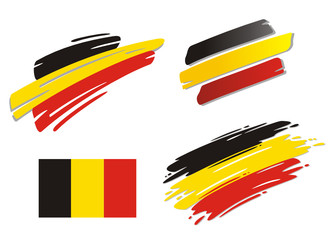 Brush Flags Belgium