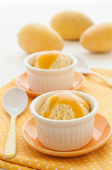 Fresh mango ice cream