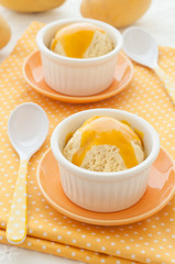 Fresh mango ice cream