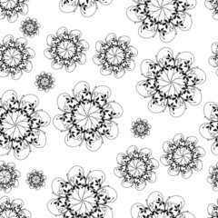 Seamless beautiful floral background