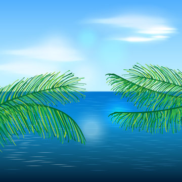 Summer seaside illustration