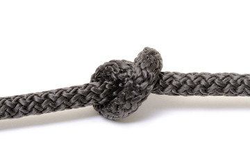 Black rope knot