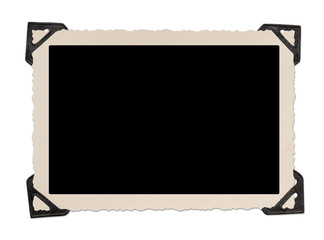 Blank photo frame with corner tabs - 52541716