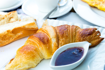 coffee and croissants