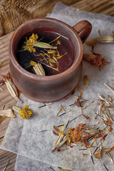 Травяной освежающий чай из целебных трав