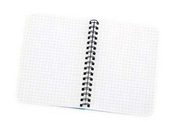 Notizbuch blau kariert schräg -  Notebook blue checked oblique