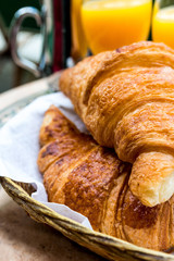 coffee and croissants