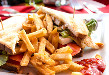 Sandwich with chicken
