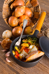 Herb Potatoes with fried egg