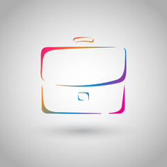 Portfolio (Vector web icon or logo template)