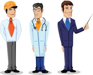 Векторные иллюстрации людей разных профессий