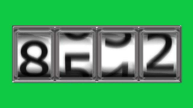 1989 on billboard, green screen
