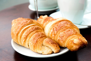 coffee and croissants