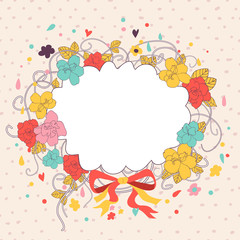 Floral card