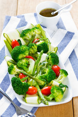 Broccoli with Asparagus and Zucchini salad