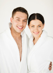 couple in spa