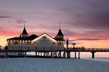 Keuken foto achterwand Heringsdorf, Duitsland Ostseebad Ahlbeck Seebrücke