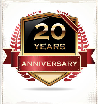 20 years anniversary golden label