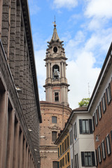 bell tower in Novara