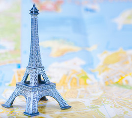 Eiffel Tower on the map