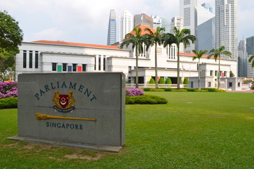 Fototapeta premium Singapore parliament building