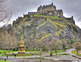 Edinburgh Castle from Princes Street Gardens