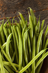 Fresh Organic Raw French Green Beans