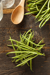 Fresh Organic Raw French Green Beans