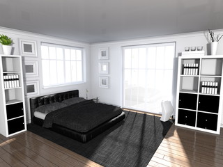 modern bedroom interior - Wohndesign - Schlafzimmer