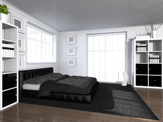 modern bedroom interior - Wohndesign - Schlafzimmer